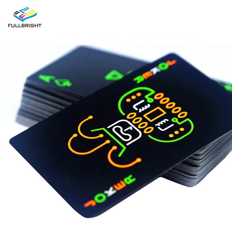 High Quality Manufactured Game Card Luminous Noctilucent Light Glow in Dark Cards Custom Fluorescent Playing Cards