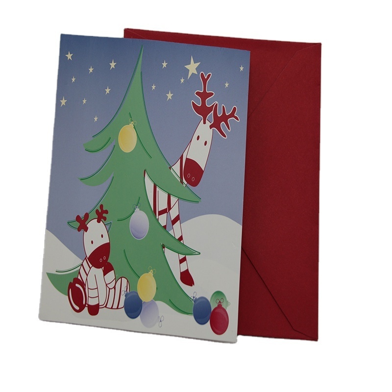 Popular handmade happy new year greeting cards with envelopes