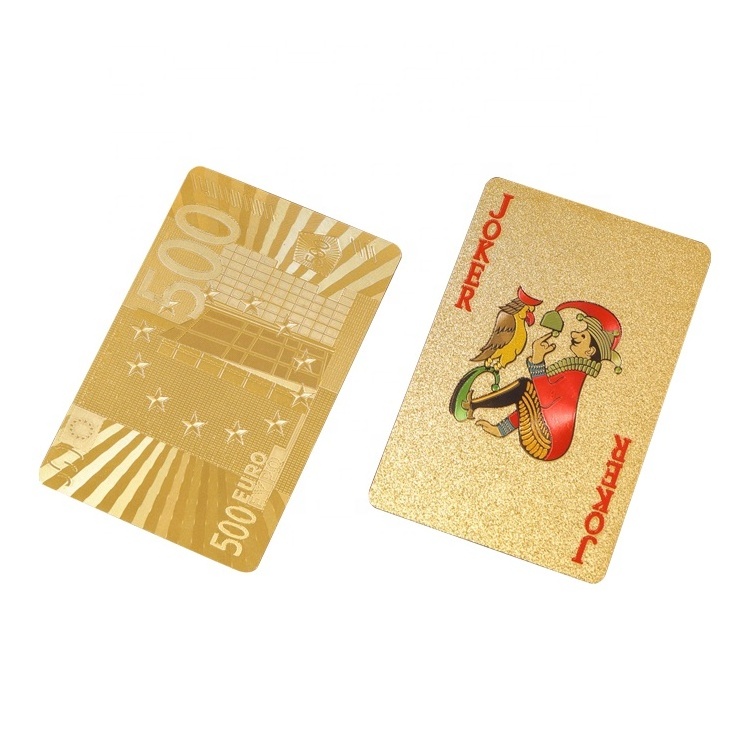 Luxury Gold Foil Custom Waterproof Casino Poker Cards Miniature Playing Cards