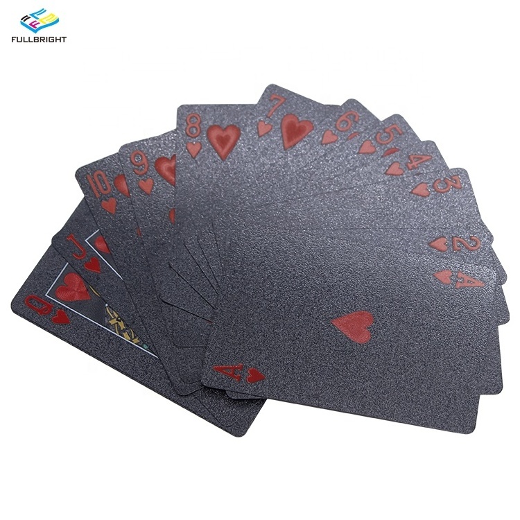 Gifts Plastic Video Cartas De Poker Gold Playing Cards