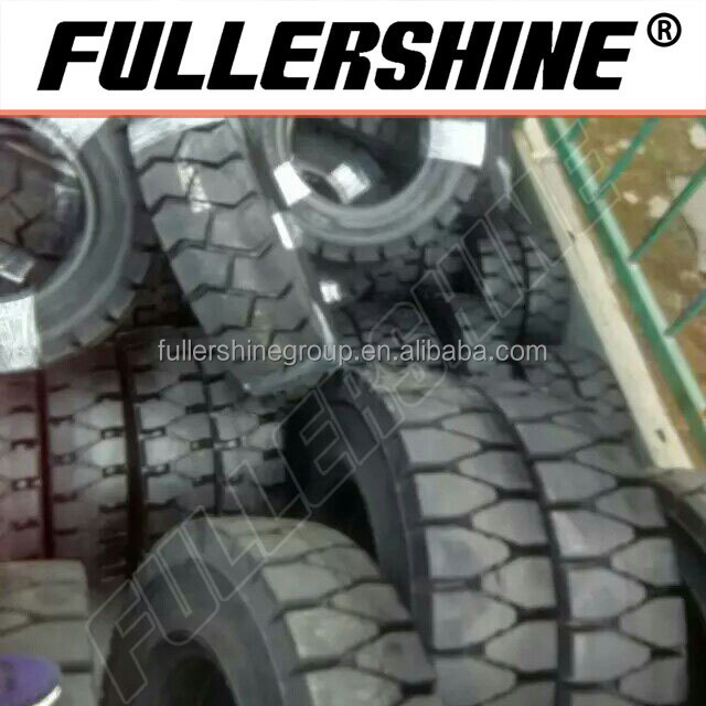 China FULLERSHINE Brand forklift solid tire for 6.50 x 10 and 28x9 x15