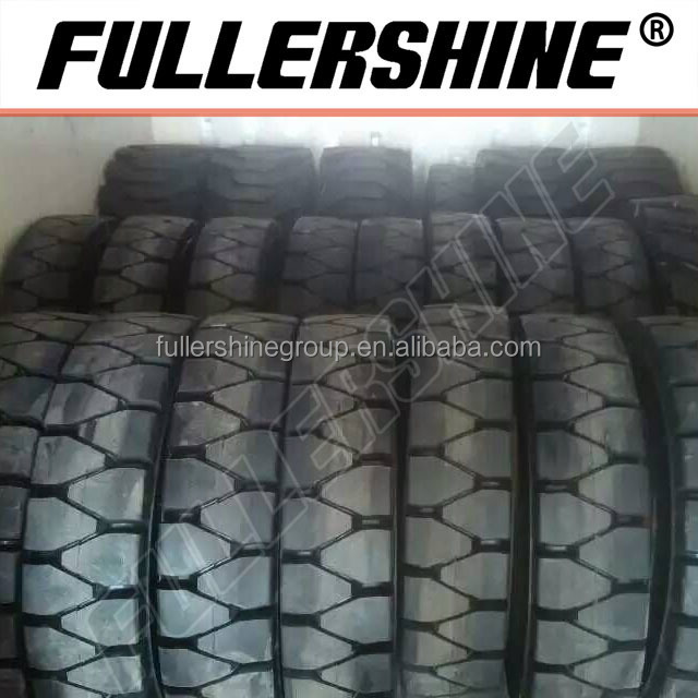 China FULLERSHINE Brand forklift solid tire for 6.50 x 10 and 28x9 x15