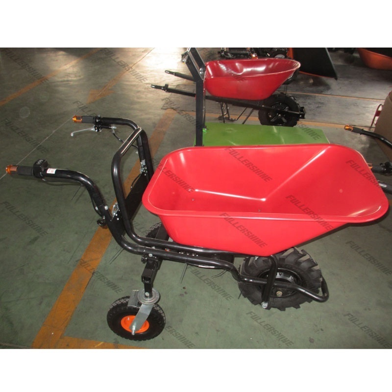 Metal Tray electric motor wheelbarrow/push cart/truck 100L 7cuft for Peru/Chile/Bolivia