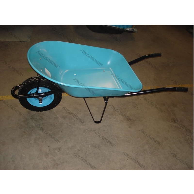 Wooden handle wheelbarrow WH6600 with 97L tray