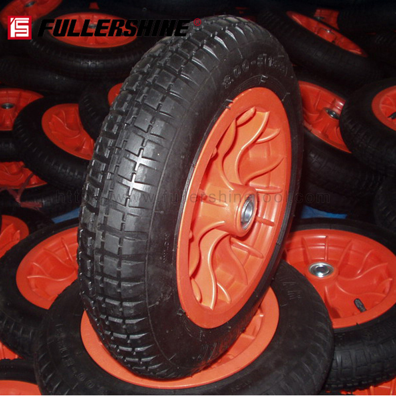 factory made high quality Pneumatic Inflatable Rubber Wheelbarrow Wheel Barrow Tire Wheel 4.80/4.00-8