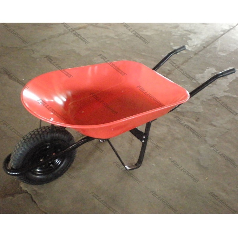 Wooden handle wheelbarrow WH6600 with 97L tray