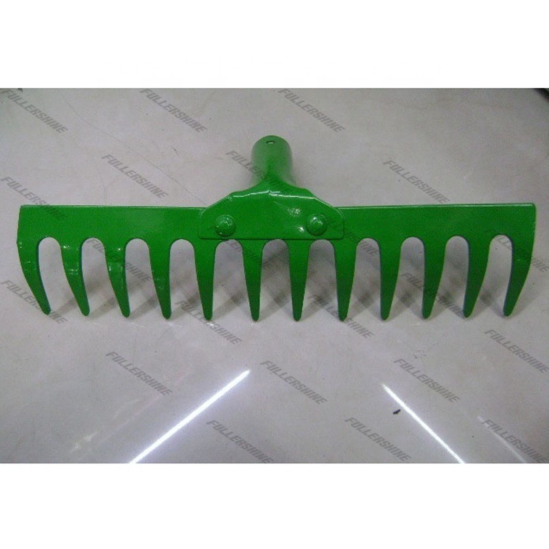 Wooden 14 Tine steel Leaf Lawn Rake / Hand Gardening Tools Outdoor Tools