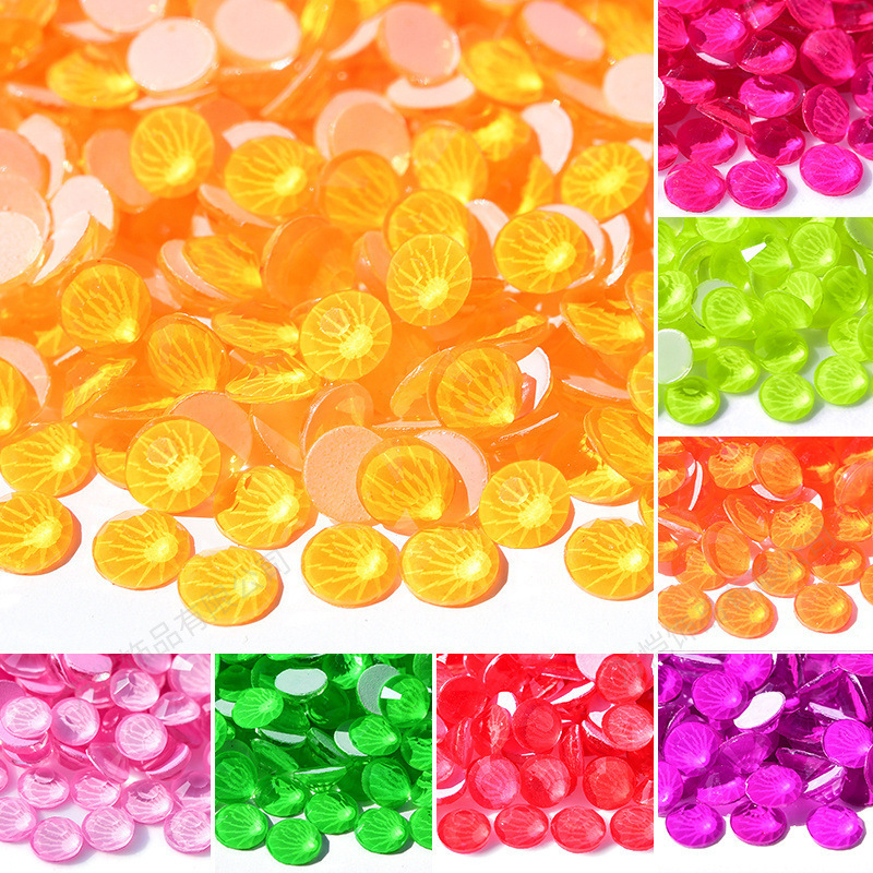 DIY Neon Glue On Diamond Rhinestone Crystal hot fix Bulk Luminous Resin Rhinestone Decal Stickers For Nails Crafts Decoration