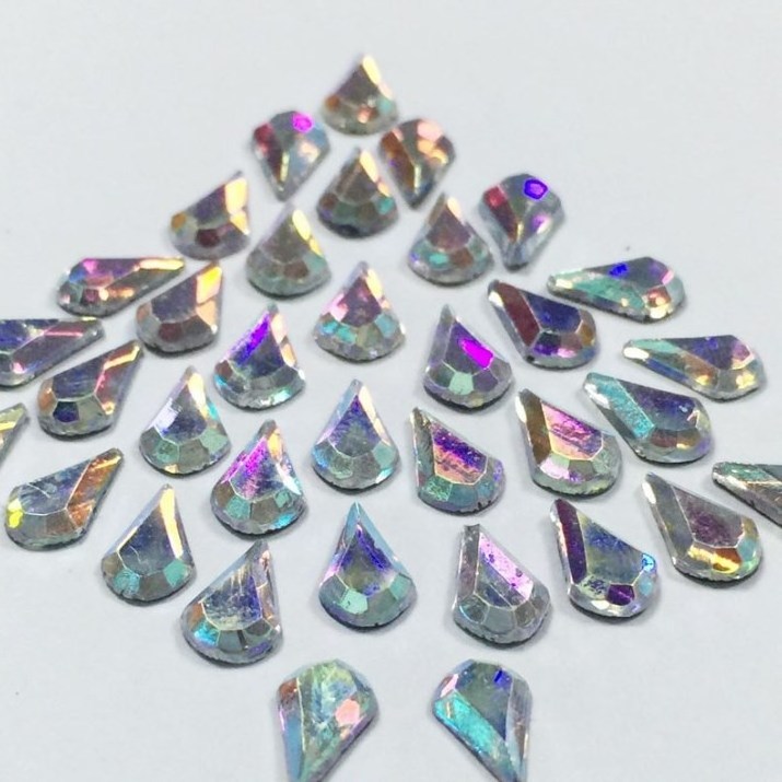 High Quality Flat Back Glass Rhinestones Crystal Bulk Wholesale Various Shape Resin Rhinestones for Fabric Garment decoration