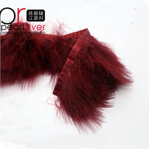 Wholesale Decorative Feather Trimming Artificial Turkey Feather Trimming for Garment Clothing dresses