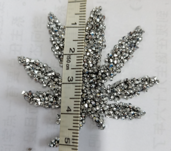 Shining hotfix Leaf Design Glass Crystal Rhinestone Patches