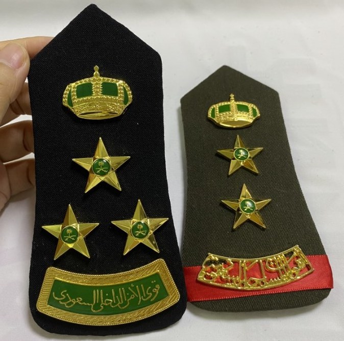 Top Quality Embroidered Shoulder Boards Badge Custom 3D Metal metal Patch Bullion Badges for uniforms Officers Blazer