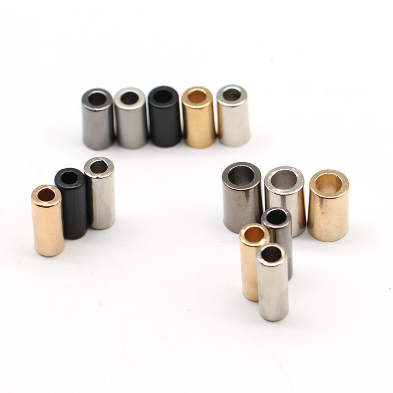 Stainless Steel Plastic Clips Metal Drawstring Caps Leather Lock Tip Clip Stoppers Cord End