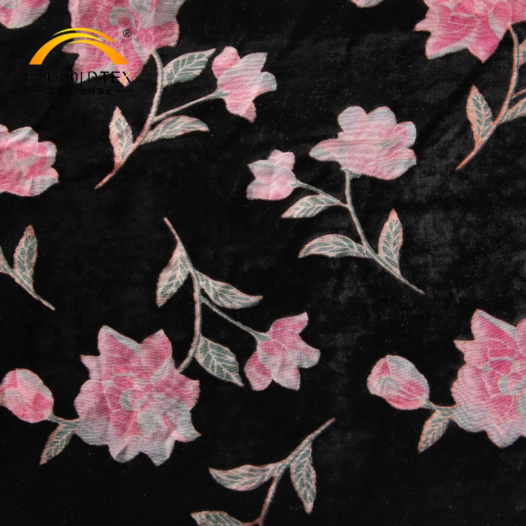 Hejin Custom High Quality Vintage Woven Elegant Brocade Polyester Nylon Printed Fashion Silk Burnout Velvet Fabric for Clothing