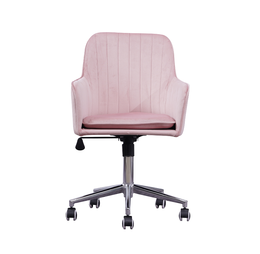 swivel grey pink velvet office chair dining swivel chairs living room furniture home bedroom leisure computer chair student desk