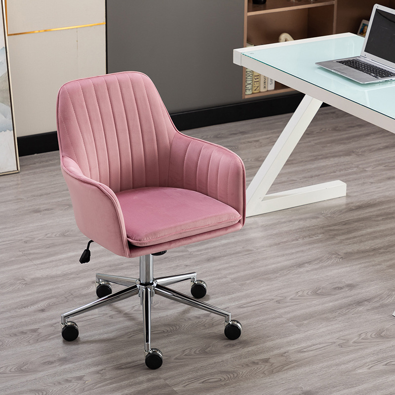 swivel grey pink velvet office chair dining swivel chairs living room furniture home bedroom leisure computer chair student desk