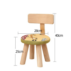 furniture good quality wood kids chair cute design solid beech wood kindergarten chair Children Wood Chair