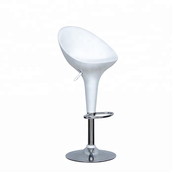 Modern Black ABS Bar Stool Supplier 360 Degree Metal Swivel Bar Stool Chair