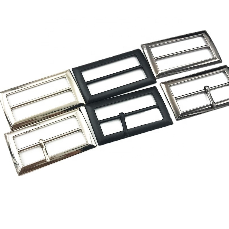 Customized Adjustable Metal Belt Buckle Reversible Slider Metal Square Belt Buckles for Shoes Bag Garment Decoration