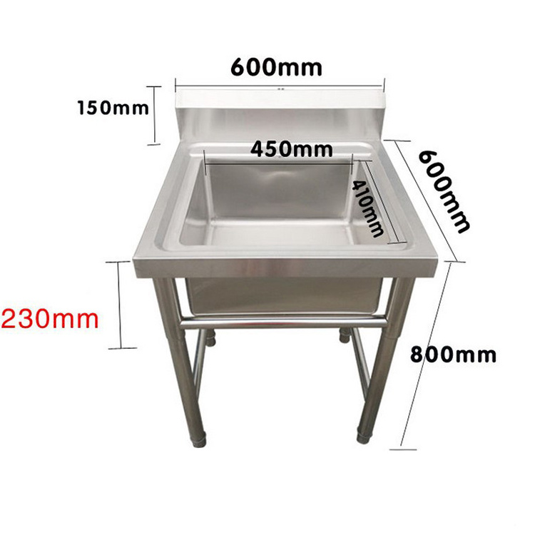 Best Quality Stainless Steel Commercial Fish Cleaning Kitchen Work Table With Sink