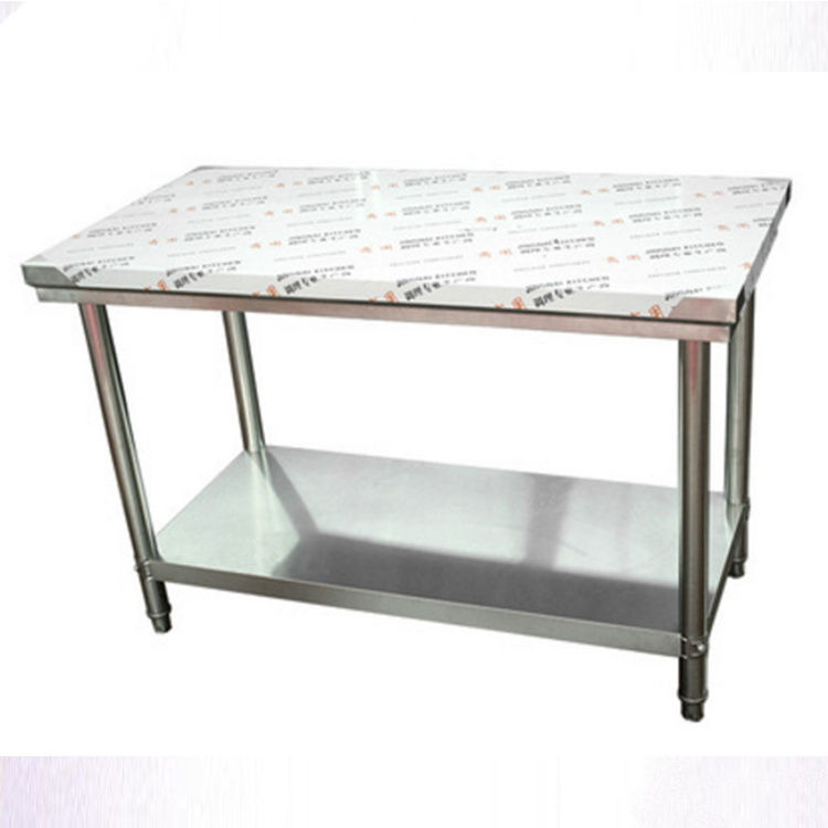 Assembling folding adjustable stainless steel work table with wheels