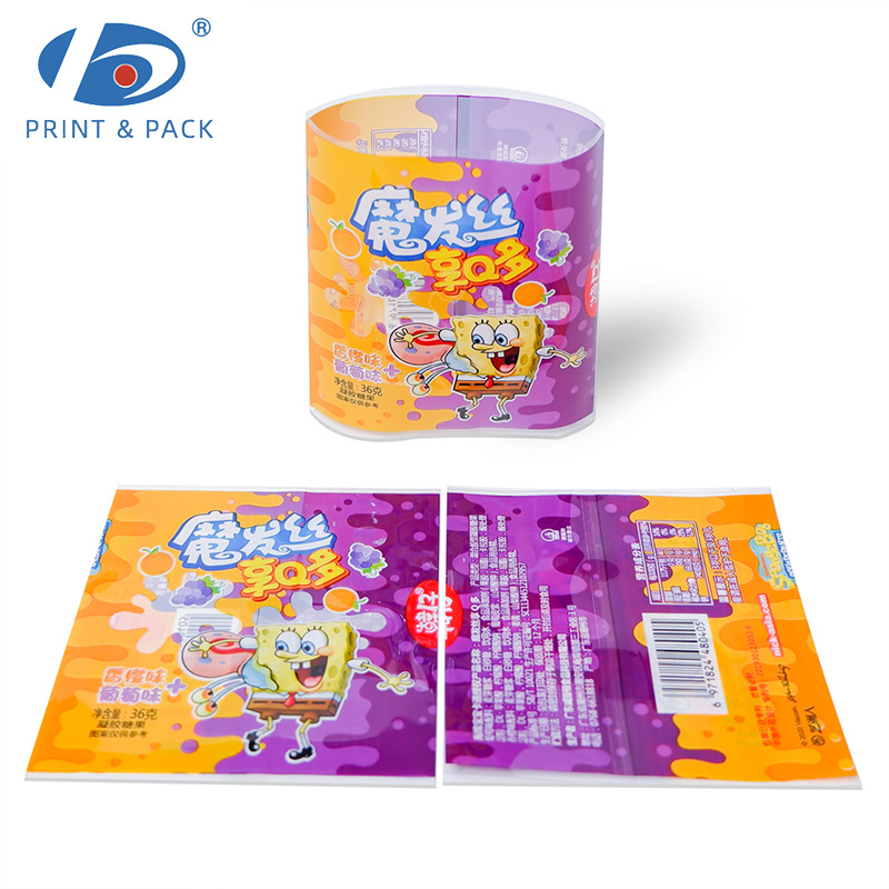 Custom Printing Packaging Shrink Film Roll Laminated Material Flexible PET/PVC Plastic Food Packaging Film for pop drink