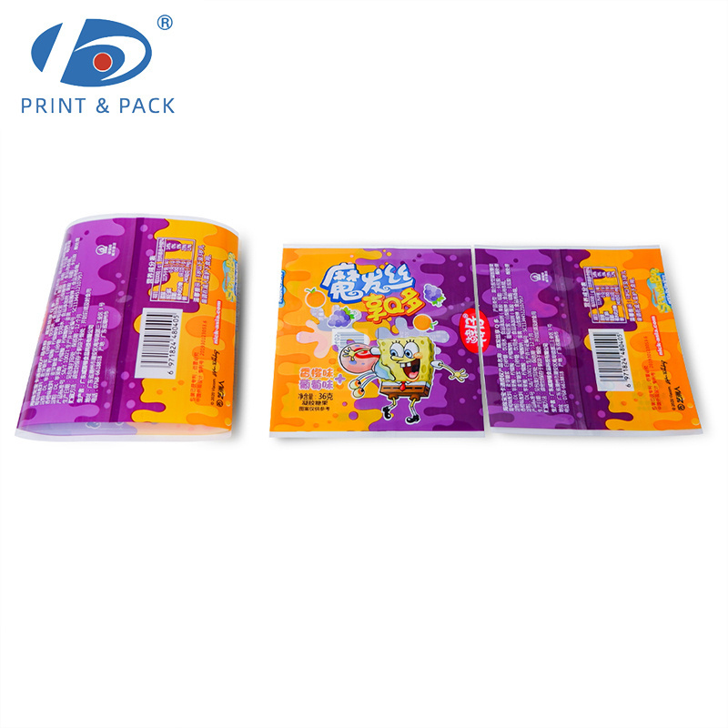 Custom Printing Packaging Shrink Film Roll Laminated Material Flexible PET/PVC Plastic Food Packaging Film for pop drink