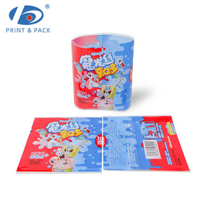 Custom Printing Packaging Shrink Film Roll Laminated Material Flexible PET/PVC Plastic Food Packaging Film for pop drink