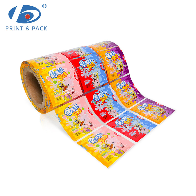 Custom Printing Packaging Shrink Film Roll Laminated Material Flexible PET/PVC Plastic Food Packaging Film for pop drink