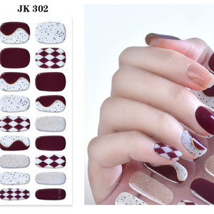 Top Seller Art Decals Adhesive Easy Apply Semi Cured Gel Nail With the UV Light Long Lasting Uv Gel Gail Strips