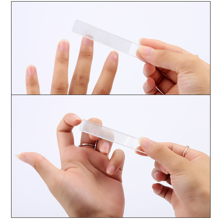 Wholesale Crystal Nail File Nano Glass Nail Files Crystal Nail Shine Buffer Polisher for Natural Fingernails Toenails