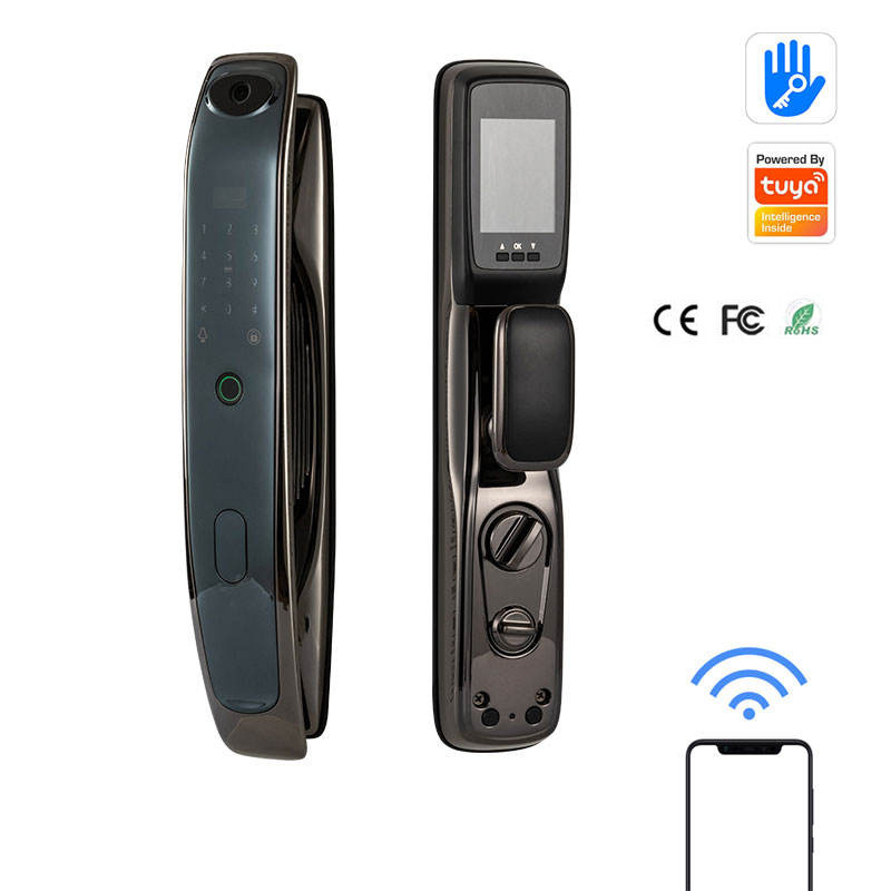 Hot Sale Electric EYE CAT Simple Design Fingerprint Handle Door Lock Tuya Smart Door Lock