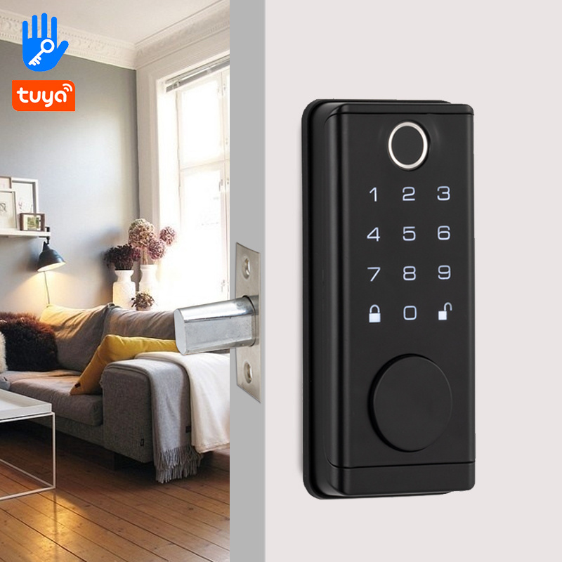 High Security Keypad Entrance Fingerprint Password TTLOCK Tuya IC CARD Digital Smart Deadbolt Door Lock lock door smart home