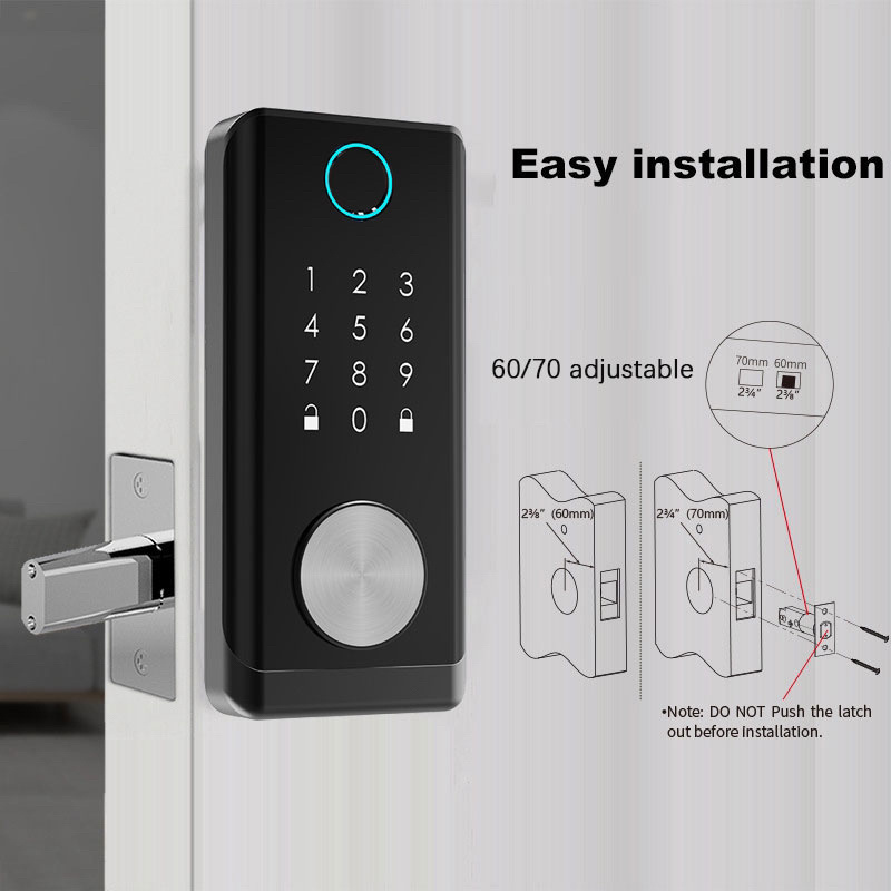 High Security Keypad Entrance Fingerprint Password TTLOCK Tuya IC CARD Digital Smart Deadbolt Door Lock lock door smart home