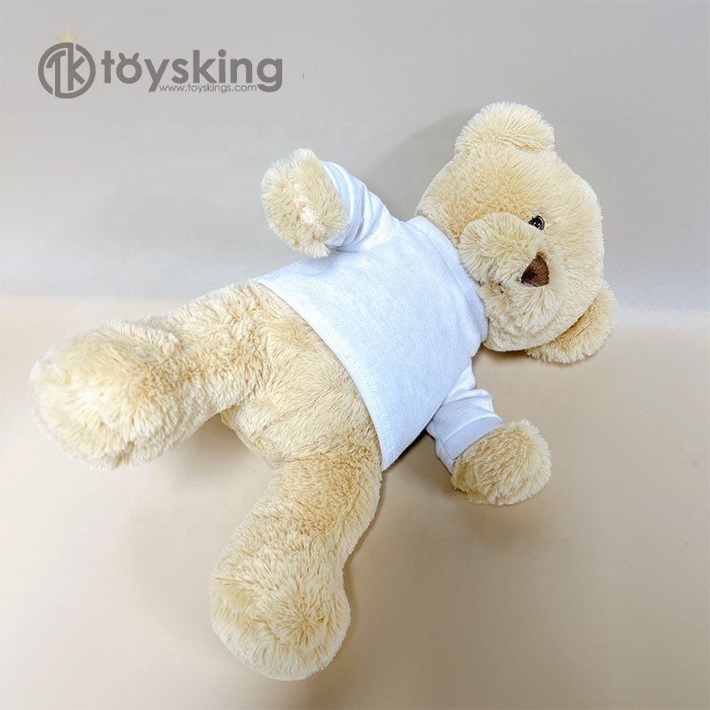 TK Customised Logo Child Plush Toy Teddy Bear With T-shirt Wholesales Gifts 12 inch Teddy Bear Stuffed Dolls