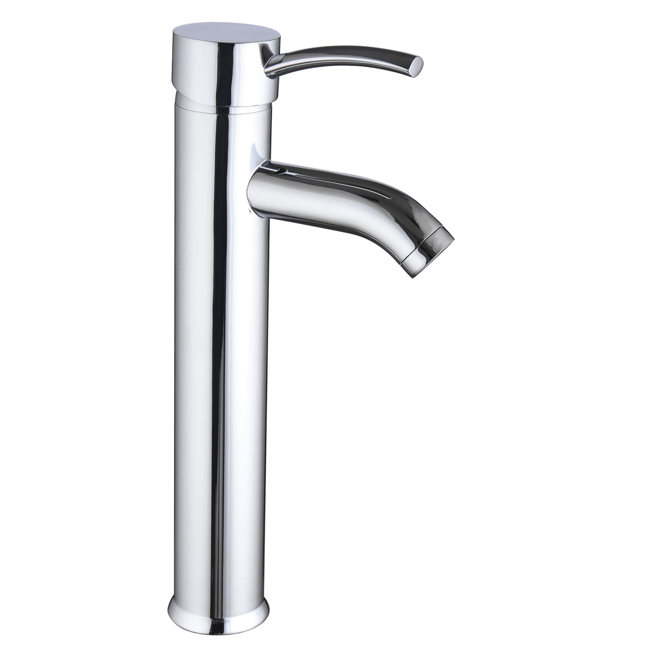 Hot Sell Single Level Highstand Faucettall Bathroom Wash Faucet Taps Square Waterfall Basin Mixer