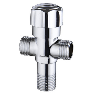 Type Control Lavatory Water Cross Shower Faucet Diverter 1/2" 3 Way Seat Angle Valve