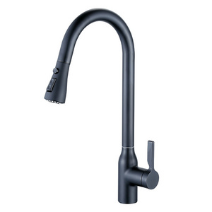 Waterfall Spout Black Ceramic Cartridge Bathroom Wash Taps Accessory Basin Tap Pullout Kitchen Faucet