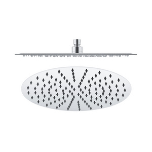 12 Inches Ultra Thin Shower Head Round Stainless Steel Shower Head Bathroom Rain Shower