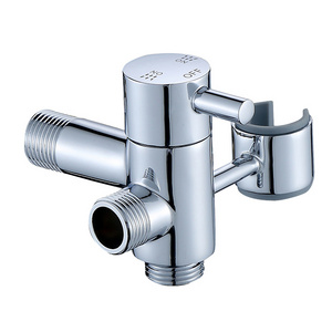 Cold 90 Degree Water Tap 3 Way Angle Stop Diverter Valve with Shower Mount