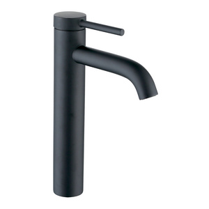 Matte Black Hot and Cold Water Mixer Bathroom Waterfall Basin Faucet