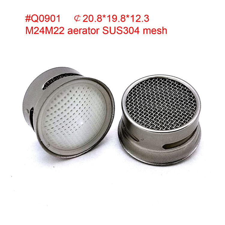 M24/M22 Swivel Sink Faucet Aerators Replacement Parts Plastic Foam Flow Tap Aerator SUS304 Mesh