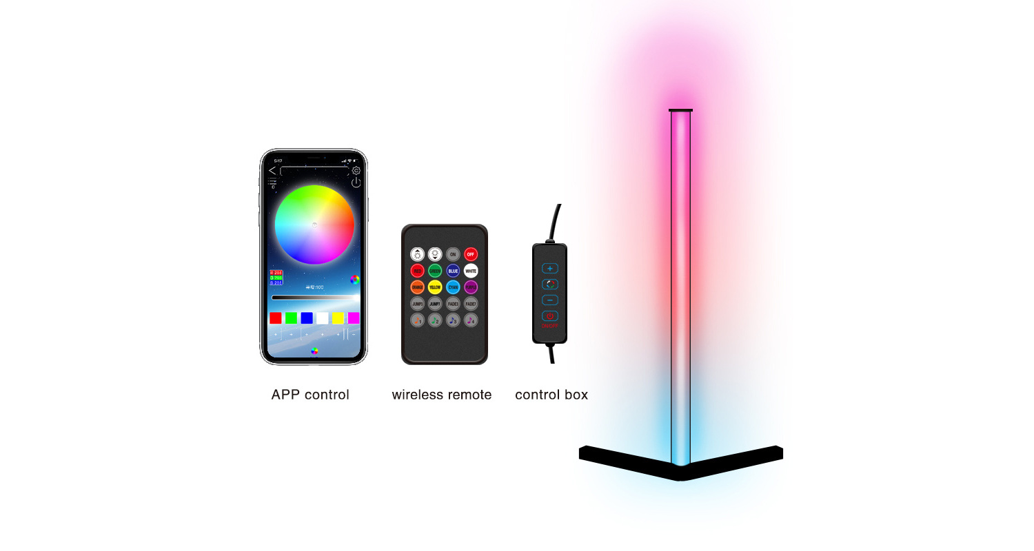 Desktop atmosphere sound activated  bedroom computer led gaming light room APP control rgb music rhythm pickup light gaming