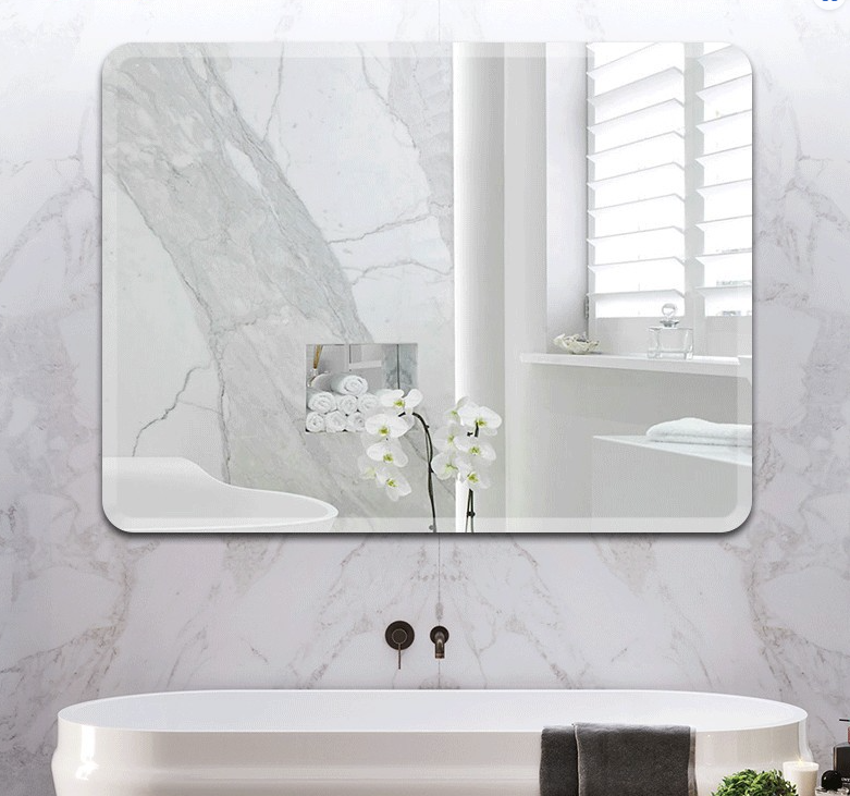 New Fashion Sale Modern Bath Mirrors No Frame Bathroom Wall Mirror Sticker For Vanity Home Decor