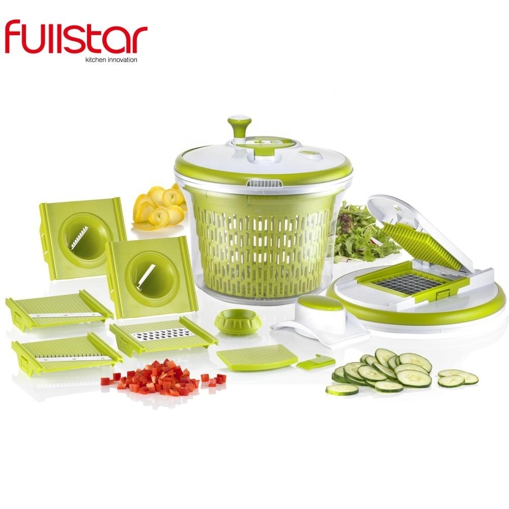 Fullstar salad master salad maker food slicer veggie chopper salad spinner lettuce drainer vegetable fruit cutters and slicers