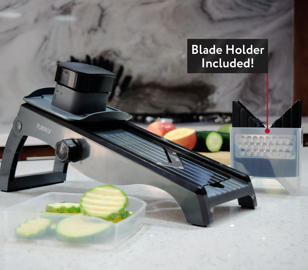 Fullstar Foldable Adjustable Mandoline Slicer for Kitchen - 7-in-1 Vegetable Slicer