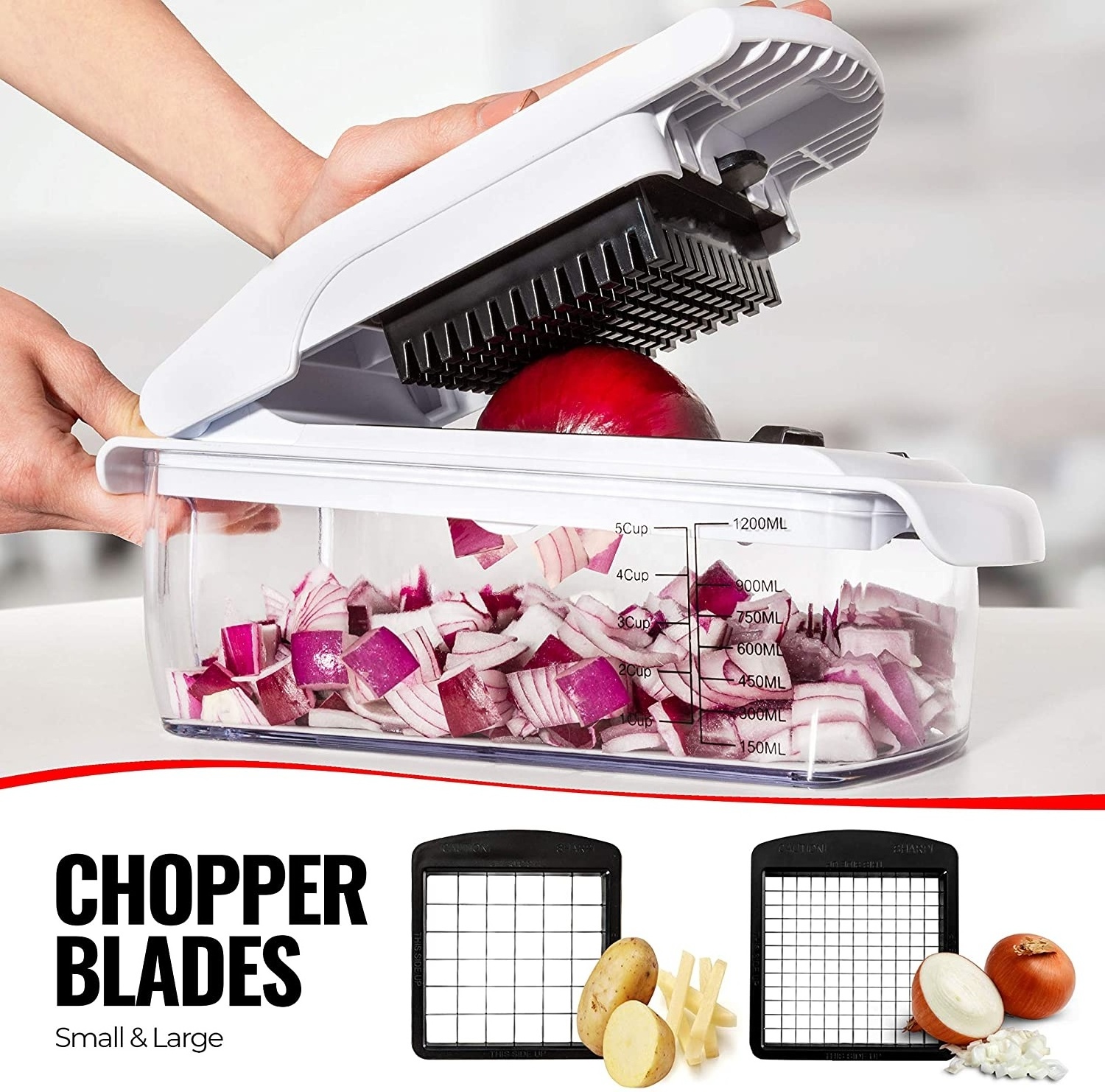 Fullstar Two Blades Veggie Chopper Egg Slicer