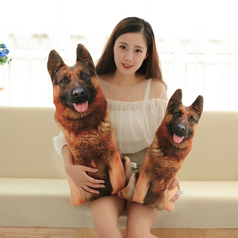 Pillow Cushion Retriever plush doll Removable Washable Animal Pillow Dog Plush Toys 3D Simulation Dog plush toys