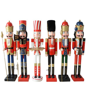 Christmas Decoration 6ft Nutcracker Soldier King Customizable Wooden Nutcracker for Christmas Decor