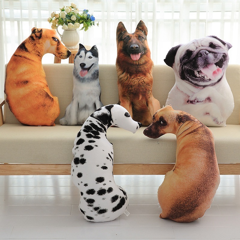 Pillow Cushion Retriever plush doll Removable Washable Animal Pillow Dog Plush Toys 3D Simulation Dog plush toys